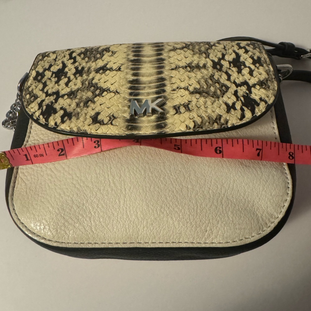 #201 Michael Michael Kors Python Half Dome Small … - image 9